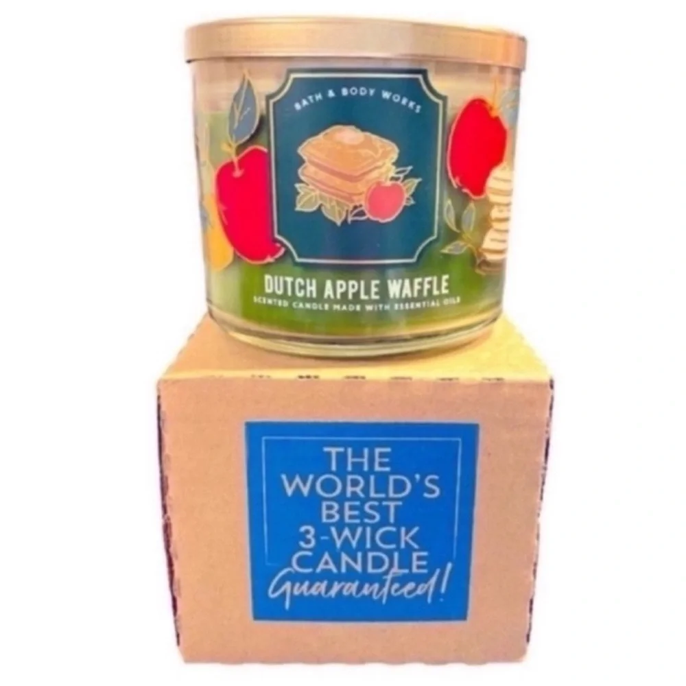 Dutch Apple Waffle Candle - Picture 2 of 2